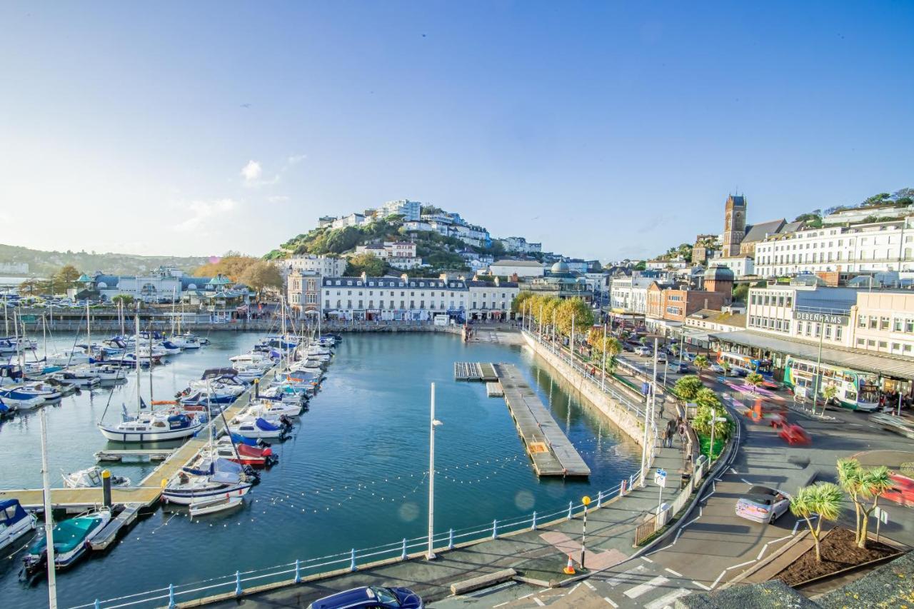 Elegant Fresh Spacious Two Bed Apartment - Juliet Balcony - Sea, Marina, Harbour Views, English Riviera Clock Tower Torquay Eksteriør billede